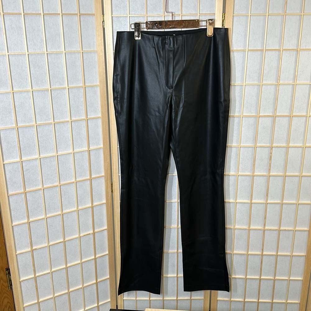 NWT Mango Faux-leather pants - Picture 6 of 14